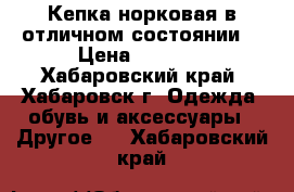 Кепка норковая в отличном состоянии. › Цена ­ 3 000 - Хабаровский край, Хабаровск г. Одежда, обувь и аксессуары » Другое   . Хабаровский край